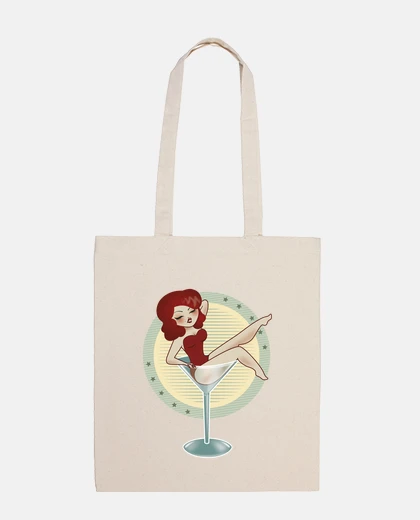 Bolsa pin up vintage en copa burlesque