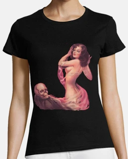 Pin-up and skull