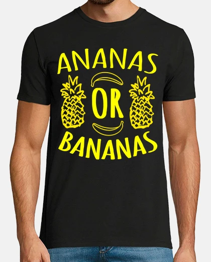 Camiseta piña o plátanos