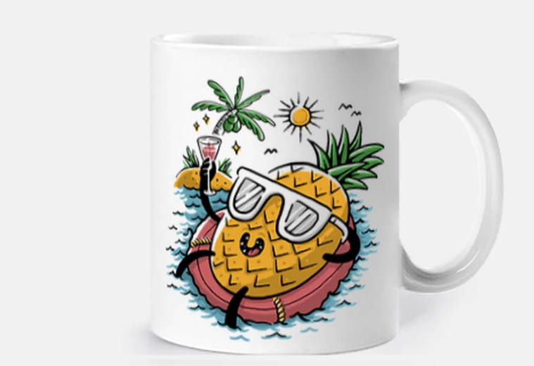 Taza piña relajante