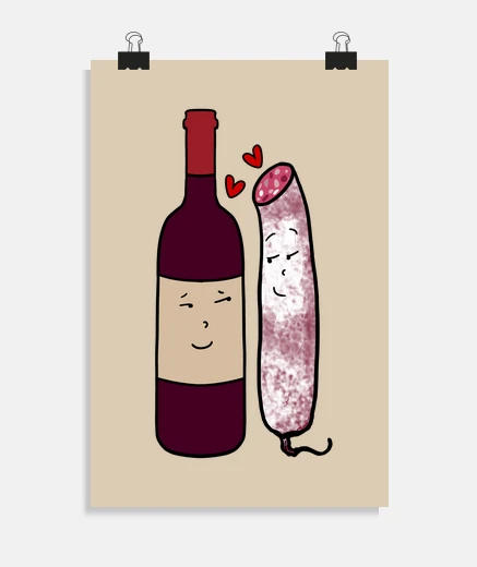 Poster pinard et sauciflard
