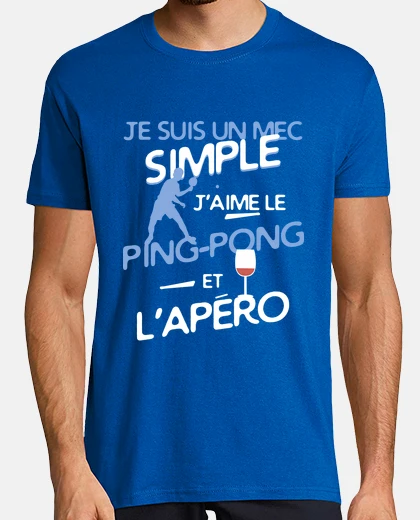 Tee-shirt Ping-pong - un mec simple