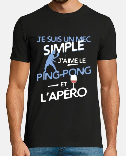 Tee-shirt Ping-pong - un mec simple