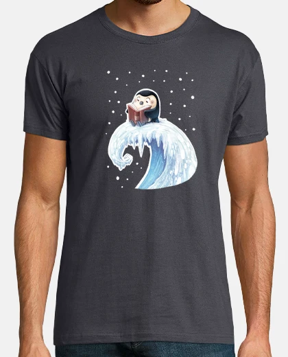 Tee-shirt pingouin lisant un livre