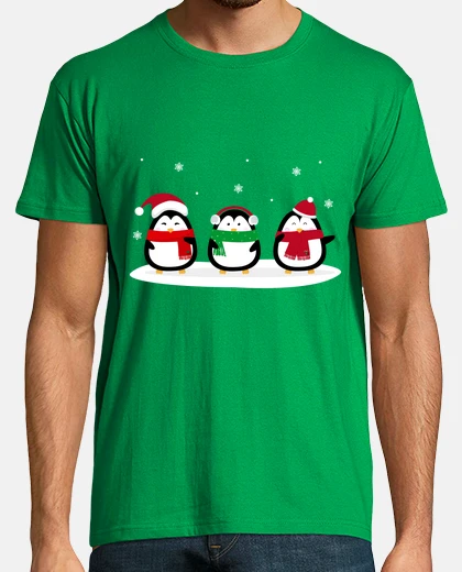 Tee-shirt pingouins de noël