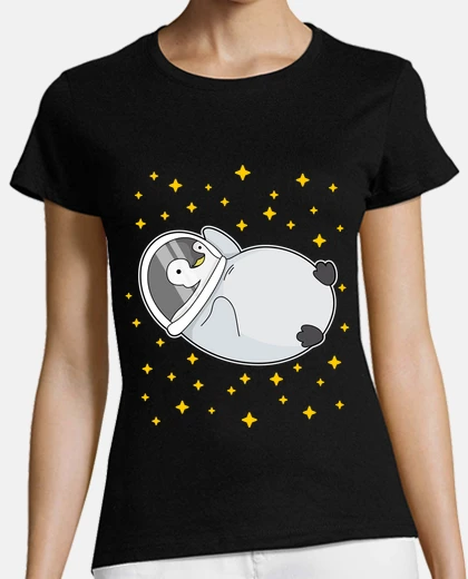 Playera pingüino astronauta espacio universo es