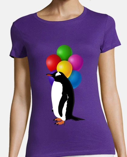Playera Pinguino con globos