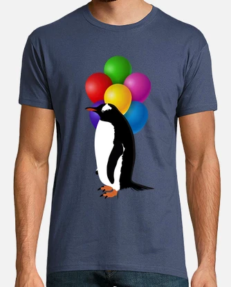 Camiseta pinguino con globos laTostadora