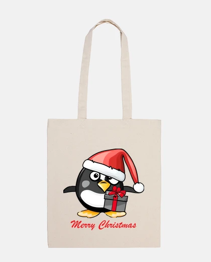 Borsa pinguino divertente di buon natale