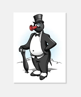 pinguino con esmoquin