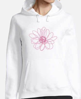 Pink flower hoodie deals