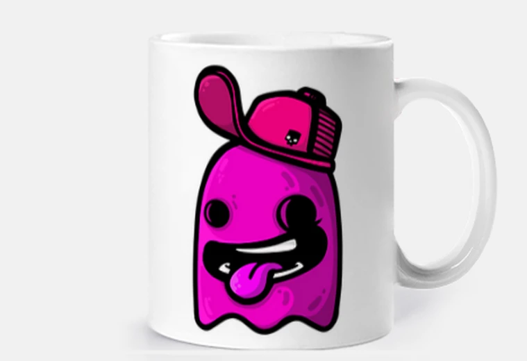 Cup pink ghost cap