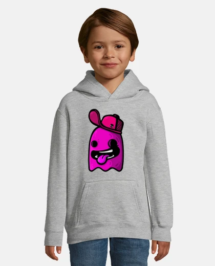 Kids pink ghost cap