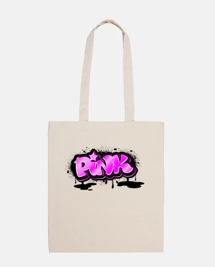 Sac pink graffiti tag