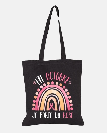 Bag pink october breast cancer solidarity