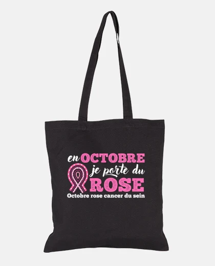 Bag pink october breast cancer solidarity