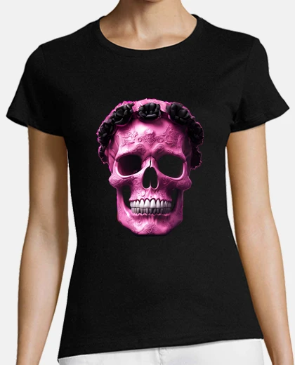 T-shirt pink skull