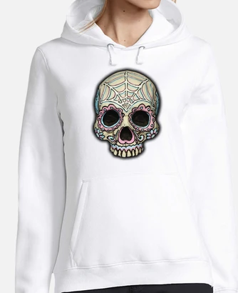 Sugar skull zip deals up hoodie