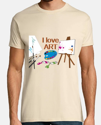Camiseta pintura artística amor