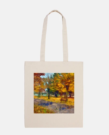 Bolsa pintura de paisaje