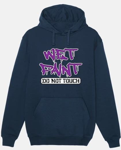 Sudadera Pintura mojada no tocar gracioso introv
