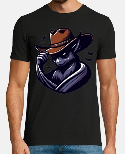 T-shirt pipistrello da cowboy fantasma hallowee
