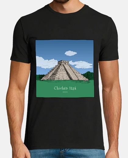 T-shirt piramide del messico chichen itza