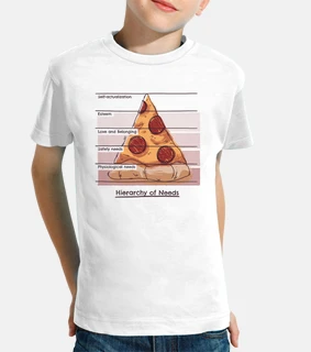 Pirámide Psicología Pizza Camiseta Niño