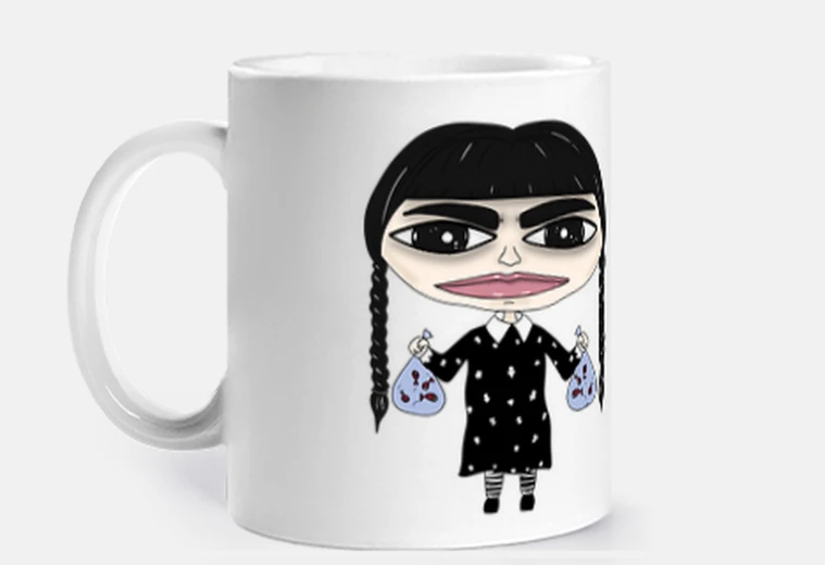 Cup piranha mug wednesday wednesday