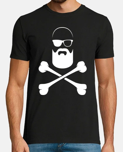 Camiseta Pirata Calvo con barba