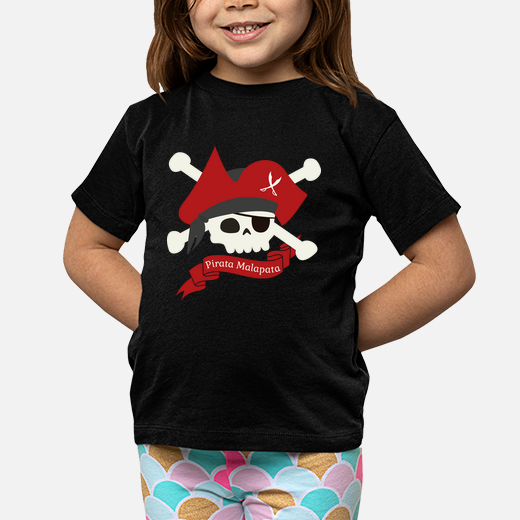 pirata malapata, camiseta infantil