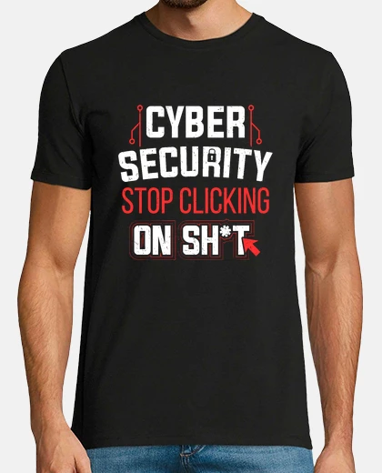 Tee-shirt piratage de cybersécurité ne cliquez pas dessus pirate