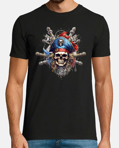 Tee-shirt pirate en mer