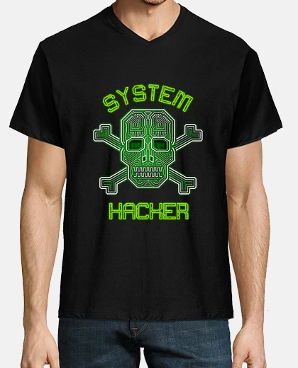 Tee-shirt pirate informatique du système