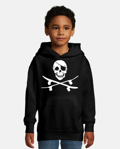 Kids pirate skateboarder