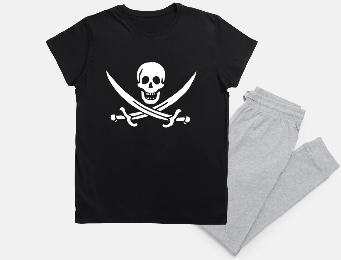 Pyjama Pirate, symbole, tête de mort, Cadeau