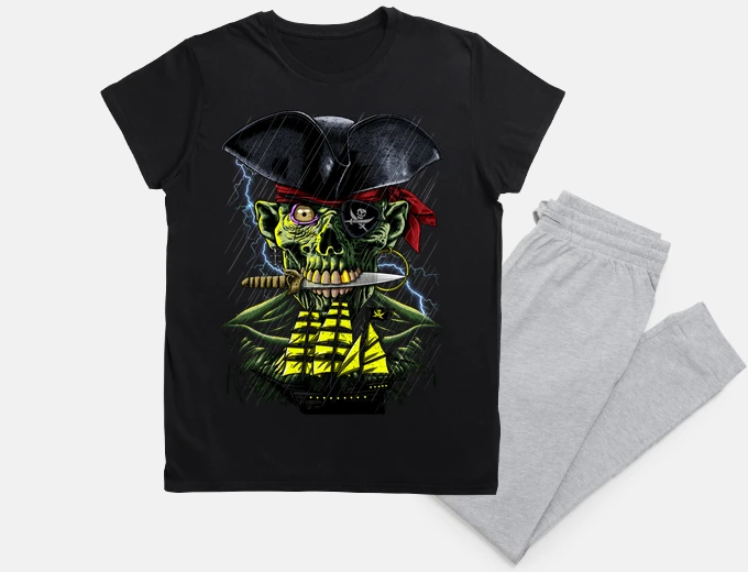 Pyjama pirate zombie