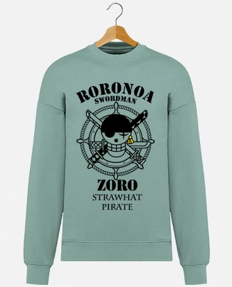 Piraten hunter logo roronoa zoro hoodie tostadora
