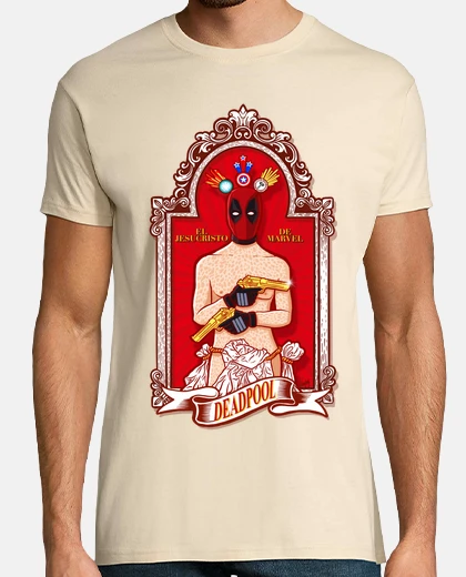 Tee-shirt piscine dead jésus christ de marvel