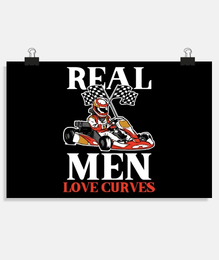 Poster pista di kart che dice divertente