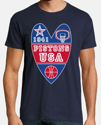 Camiseta Pistons Basket