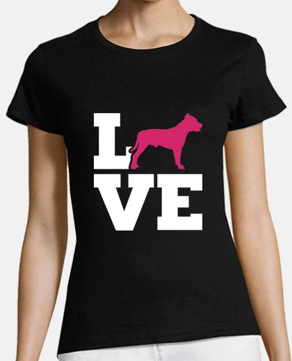 Tee-shirt pit bull love