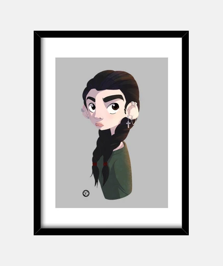 Quadro pittura della ragazza