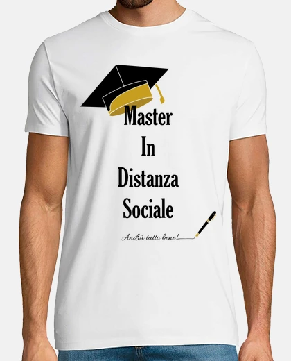 T-shirt più ter in DISTANZA social casa e sottr