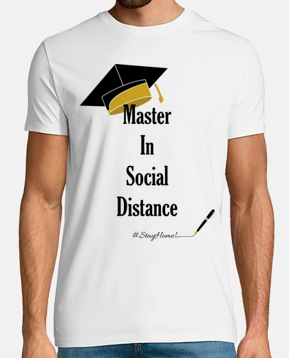 T-shirt più ter nel social distanza soggiorno h