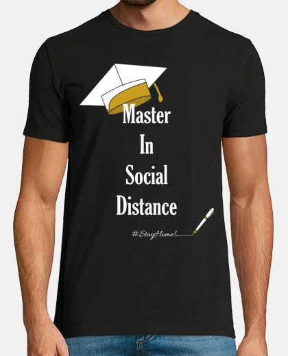 T-shirt più ter nel social distanza soggiorno h