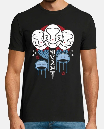 T-shirt piùchera più k in stile japanese
