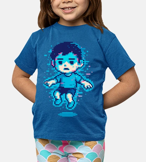 Kids pixel glitch boy - by ip