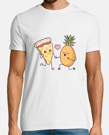 T-shirt pizza con ananas: una storia d39 amore