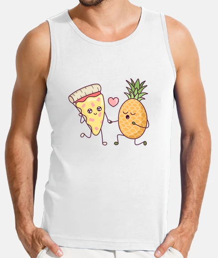 T-shirt pizza con ananas: una storia d39 amore